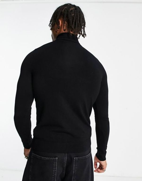 今季も再入荷 ベルシュカ メンズ ニット セーター アウター Bershka Fine Knit Sweater In Black Black Www Dolphinsafari Gi