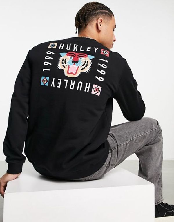 パーカー ハーレー メンズ パーカー スウェット アウター Hurley Bengal Sweatshirt In Black Black Revida 楽天市場店