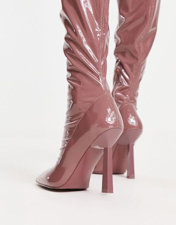 アルド レディース ブーツ・レインブーツ patent the boots knee pink