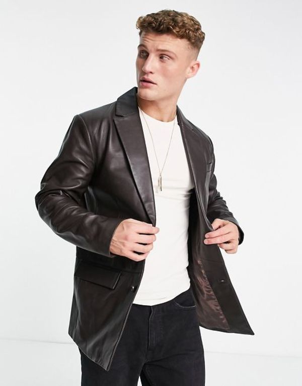 TOPMAN TOPMAN トップマン メンズ ジャケット・ブルゾン アウター Topman skinny jersey blazer in gray 