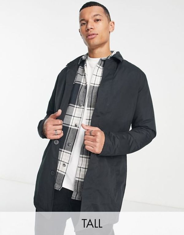 フレンチコネクション メンズ ジャケット・ブルゾン アウター French Connection lined multi pocket jacket  in black 通販