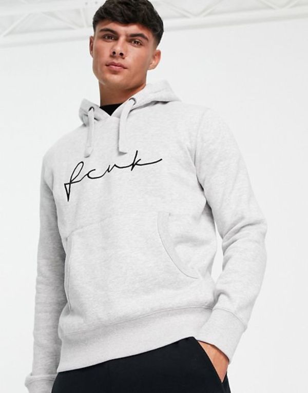 FCUK フレンチコネクション サイズ2ＸＬ スウェットフーディー 黒 ブラック