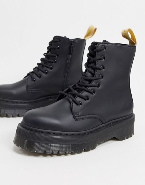 ドクターマーチン メンズ シューズ ブーツ・レインブーツ プラットフォームブーツ プラットフォーム ブーツ Dr Martens vegan jadon platform boots black mono Black ブラック|ReVida 店