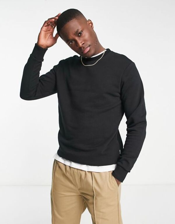 オンリーアンドサンズ メンズ アウター パーカー・スウェット スウェット シャツ Only \u0026 Sons sweatshirt Black ブラック