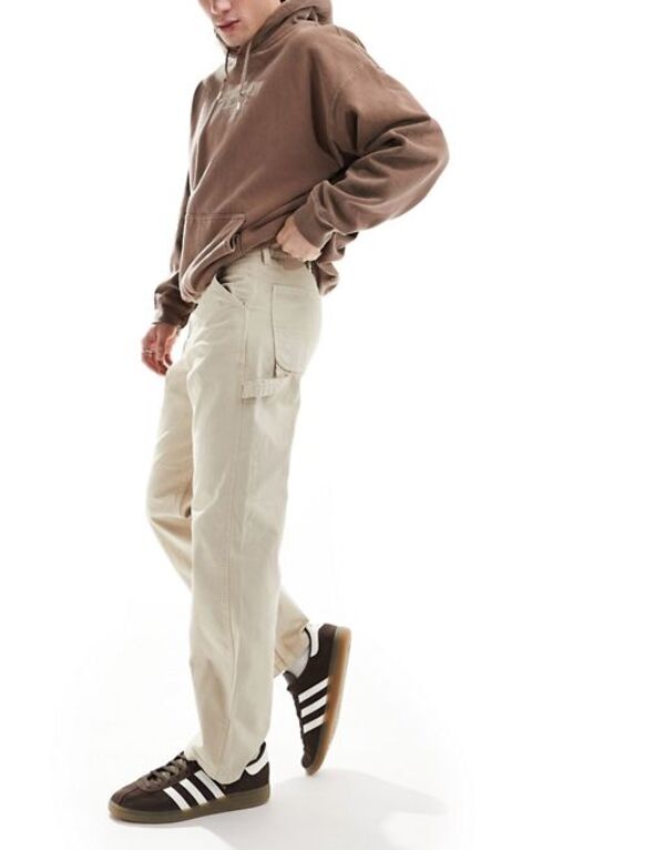 万力 アンド ジョーンズ メンズ ボトムス 心地よいズボン下 ズボン下 Jack \u0026 Jones loose fit carpenter pants Fields of Rye ベージュ