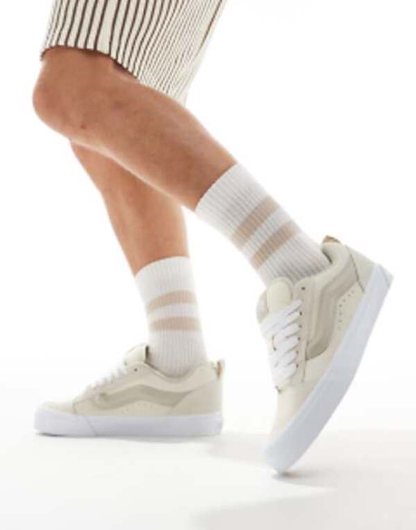 バンズ メンズ シューズ スニーカー Vans Knu Skool sneakers BEIGE ベージュ|ReVida 店