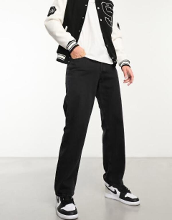 ジャック アンド ジョーンズ メンズ ボトムス デニムパンツ ジーンズ Jack & Jones Intelligence Eddie baggy jeans Black Denim ブラック