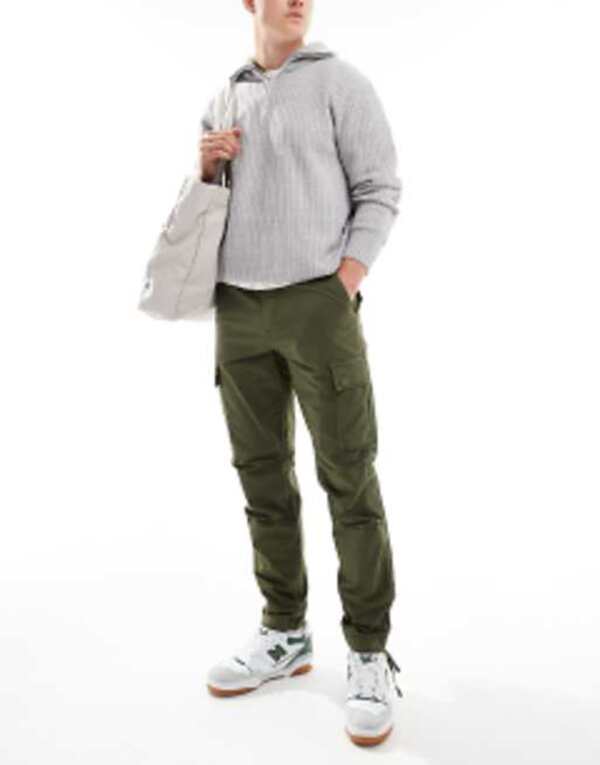 ジャック アンド ジョーンズ メンズ ボトムス カジュアルパンツ カーゴパンツ Jack & Jones Intelligence cargo pant Olive night オリーブ