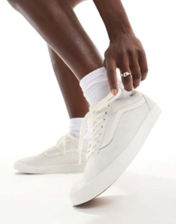 バンズ レディース シューズ スニーカー Vans Old Skool Lowpro sneakers WHITE 白いこと 靴-レディース靴-スニーカー