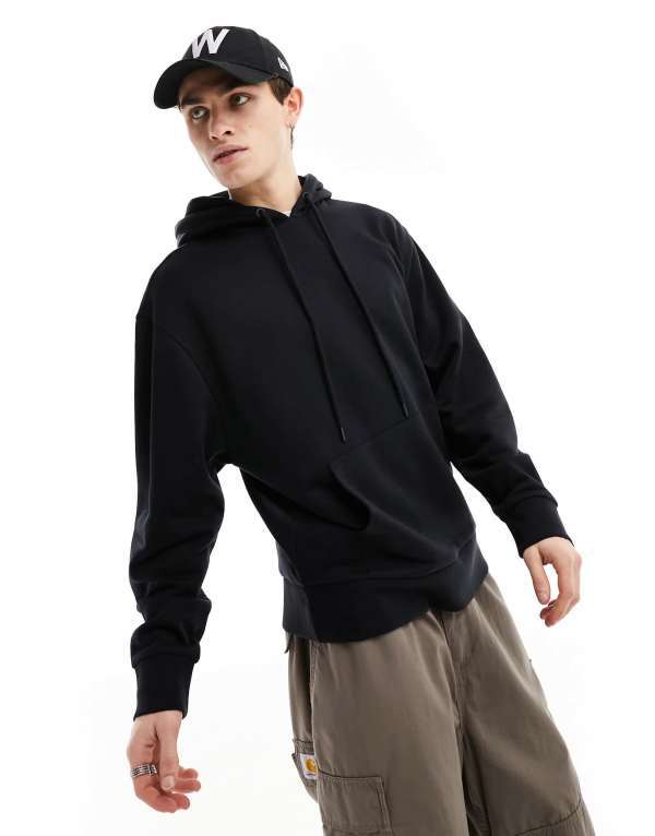 コルージョン メンズ アウター パーカー・スウェット パーカー COLLUSION hoodie Black ブラック