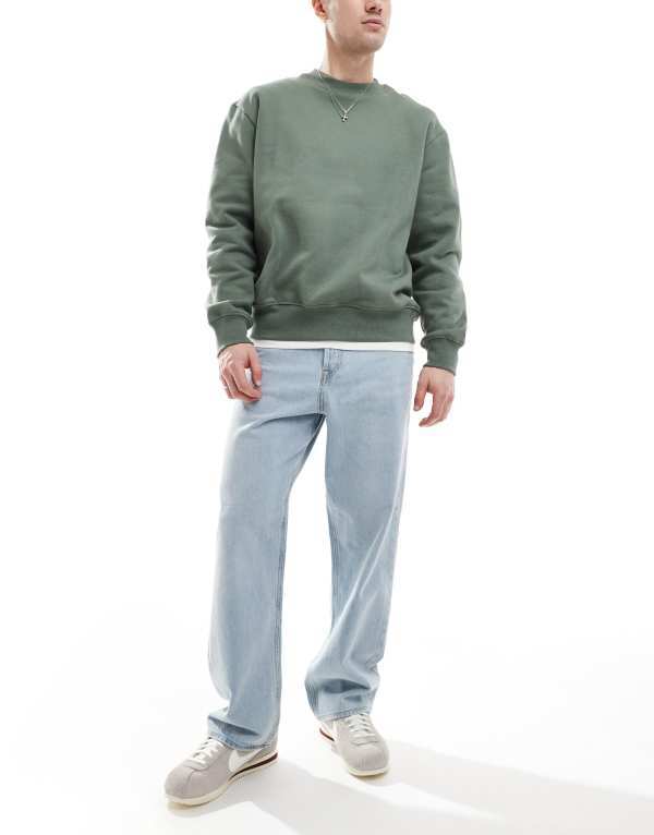 ジャック アンド ジョーンズ メンズ ボトムス デニムパンツ ジーンズ Jack & Jones Alex baggy rigid jeans in light blue wash Blue Denim デニム|ReVida 店
