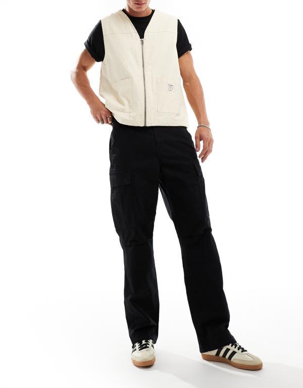 オンリーアンドサンズ メンズ ボトムス カジュアルパンツ カーゴパンツ パンツ ONLY & SONS loose fit cargo pants Black ブラック