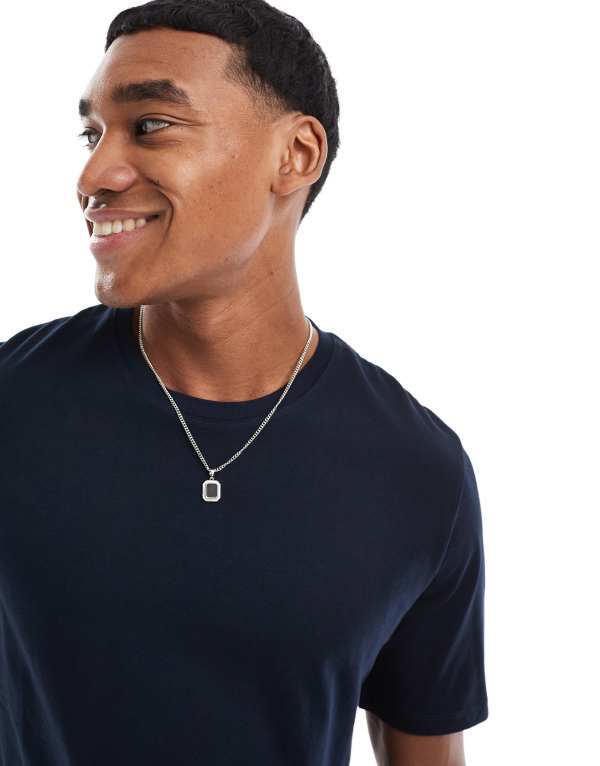 ジャック アンド ジョーンズ メンズ トップス Tシャツ クルーネック シャツ コットン Jack & Jones Essentials t-shirt in cotton with crew neck - Navy blazer ネイビー