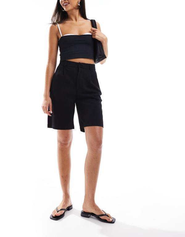 ジェイディーワイ レディース ボトムス 二分の一ズボン下・さる股引き JDY longline short black 黒いこと