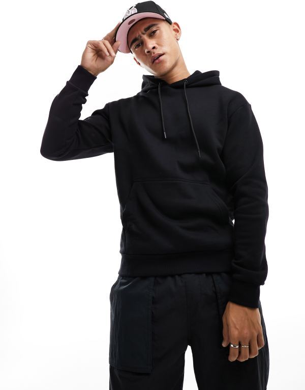 ジャック アンド ジョーンズ メンズ アウター パーカー・スウェット パーカー Jack & Jones oversized hoodie Black ブラック|ReVida 店