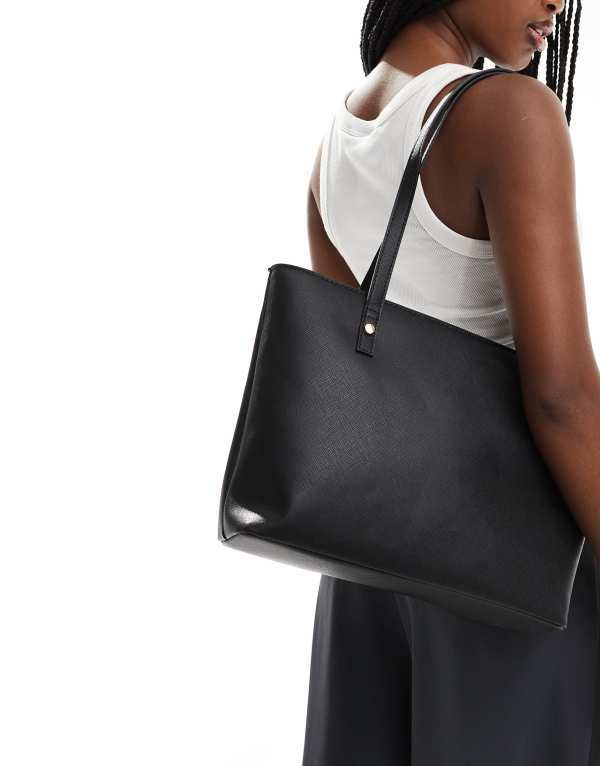 エイソス レディース バッグ トートバッグ ASOS DESIGN easy tote Black ブラック