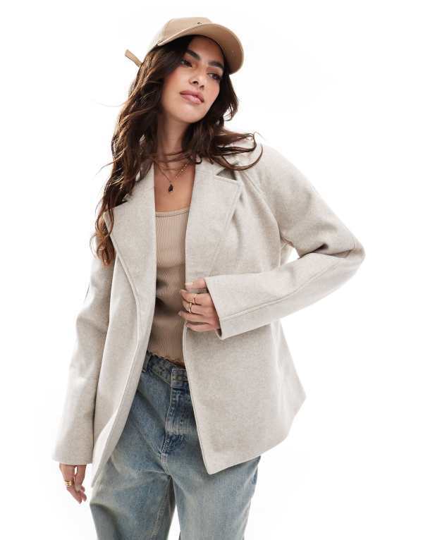 ヴェロモーダ レディース アウター 上衣・上衣 上衣 Vero Moda belted short formal jacket インチ cream CREAM 皮膚軟化剤