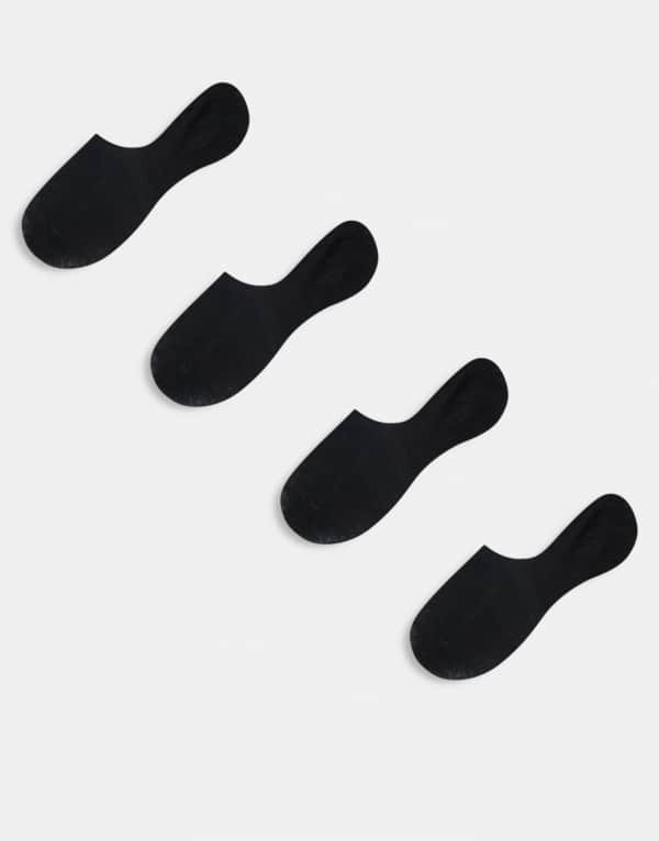 ピーシーズ レディース アンダーお召しもの ソックス Pieces 4 pack footsie invisible socks WHITE 白いこと