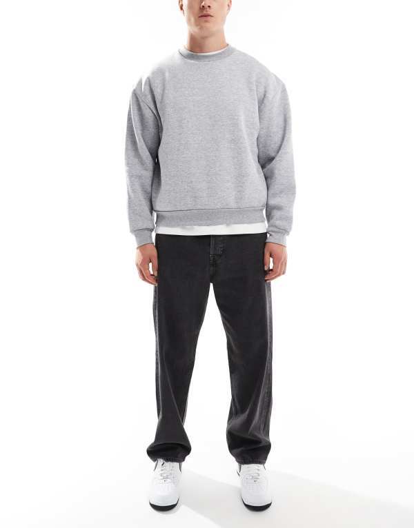ジャック アンド ジョーンズ メンズ ボトムス デニムパンツ ジーンズ Jack \u0026 Jones alex baggy jeans in washed SQ737 ブラック