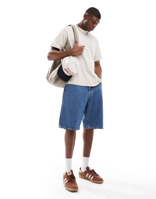 ジャック アンド ジョーンズ メンズ トップス Tシャツ オーバーサイズフィット シャツ Jack & Jones oversized fit t-shirt in cream Moonbeam クリーム