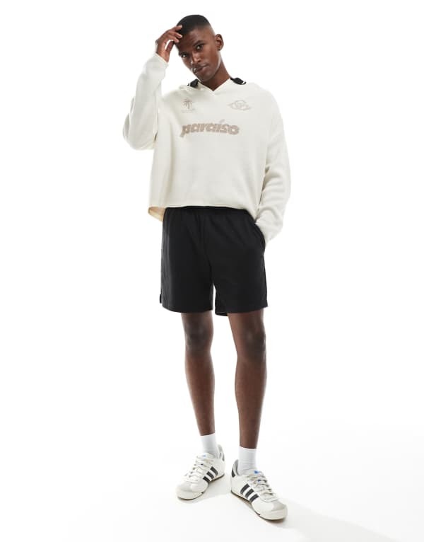 オンリーアンドサンズ メンズ ボトムス ハーフパンツ・ショーツ ショートパンツ ONLY & SONS sweat shorts Black ブラック|ReVida 店