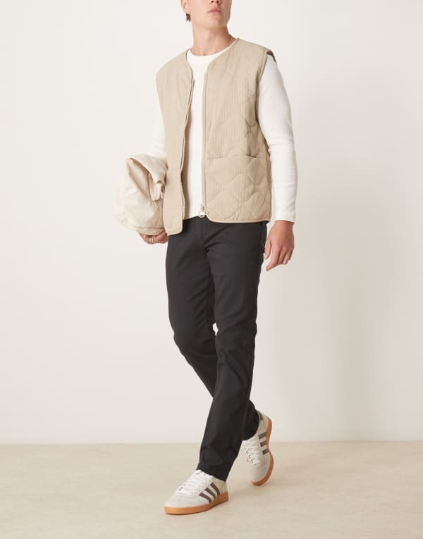 エイソス メンズ ボトムス カジュアルパンツ スリムフィット ASOS DESIGN slim fit chinos Black ブラック｜ReVida 店 12,305円