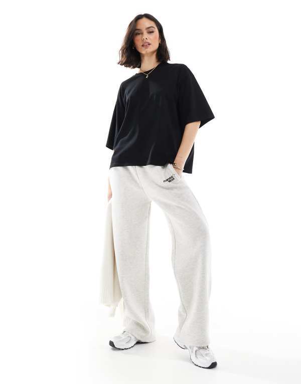 モンキ レディース トップス ティーシャツ Monki boxy heavy t-shirt Black 黒いこと トップス-Tシャツ・カットソー-レディースファッション