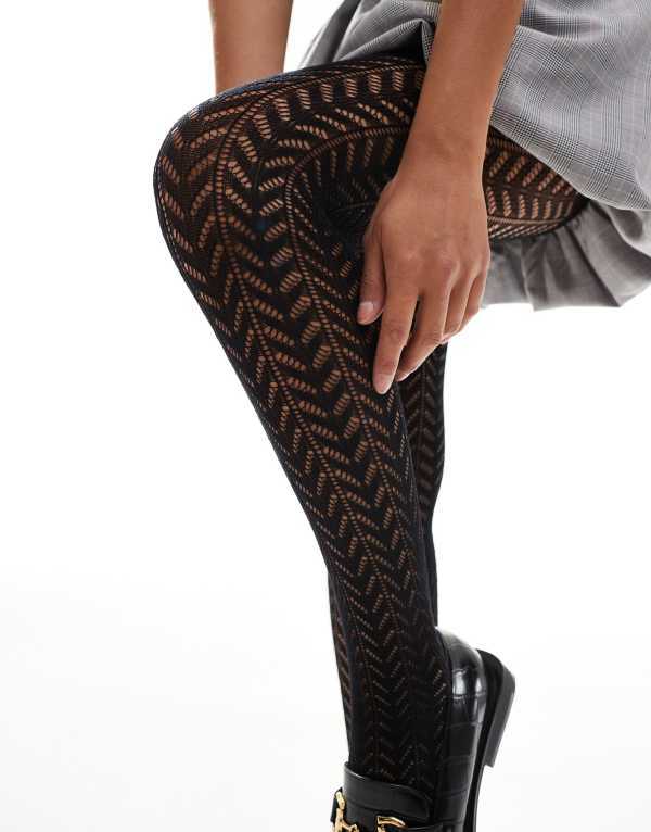 エイソス レディース ボトムス レギンス ASOS DESIGN pelerine tights Black ブラック