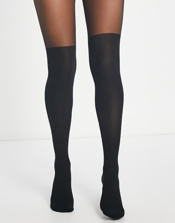 ヴェロモーダ レディース ボトムス レギンス Vero Moda stocking illusion tights Black 黒いこと