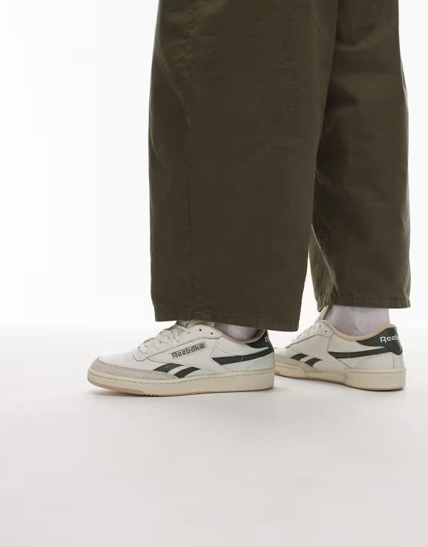 リーボック メンズ シューズ スニーカー Reebok Club C Revenge sneakers in off-white and WHITE ホワイト
