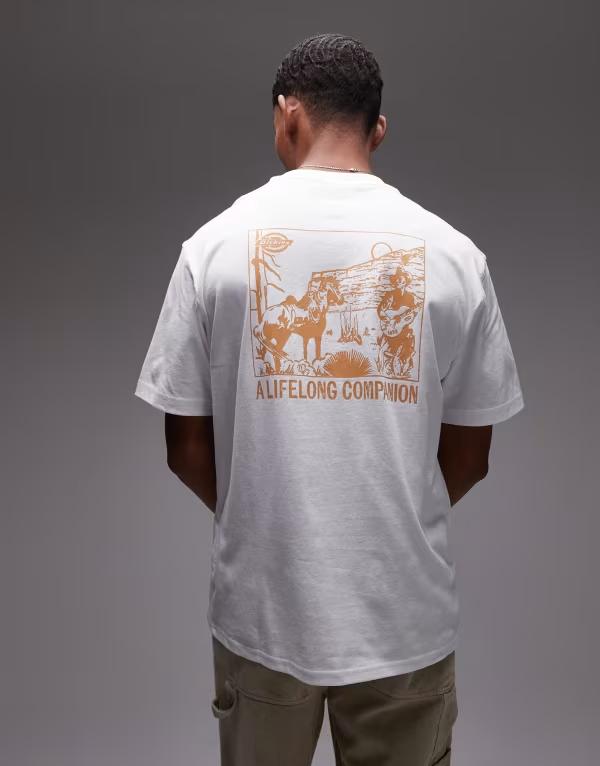 ディッキーズ メンズ トップス Tシャツ Dickies Companion T-shirt WHITE ホワイト