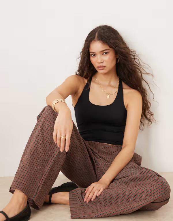 フリーピープル レディース トップス ベスト Free People clean lines racerback tank top Black ブラック