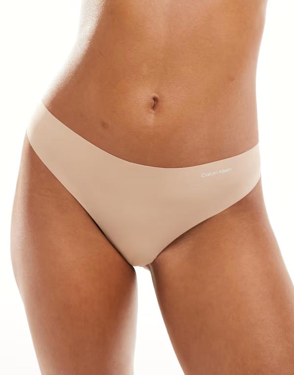 カルバンクライン レディース アンダー御召しもの ブリーフズボン下 Calvin Klein Invisibles micro thong NUDE ベージュ