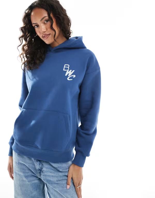 コットンオン レディース アウター パーカー・スウェット つけ加える大きさ 綿織物 パーカー Cotton:On Cotton On plush premium wellness hoodie NAVY 米国海軍