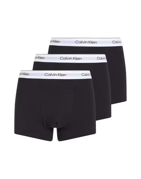カルバンクライン メンズ アンダーウェア トランクス コットン Calvin Klein Icon Cotton Stretch 3 pack darted briefs Black ブラック|ReVida 店