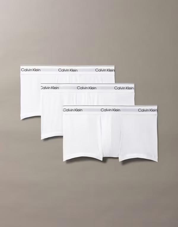 カルバンクライン メンズ アンダーウェア トランクス ローライズ コットン Calvin Klein Icon Cotton Stretch 3 pack low rise briefs WHITE ホワイト|ReVida 店