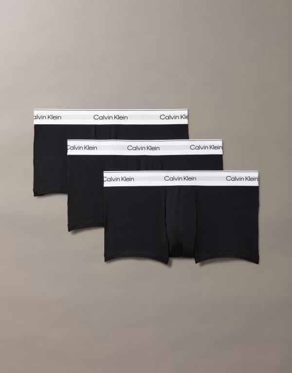 カルバンクライン メンズ アンダーウェア トランクス ローライズ コットン Calvin Klein Icon Cotton Stretch 3 pack low rise briefs Black ブラック|ReVida 店