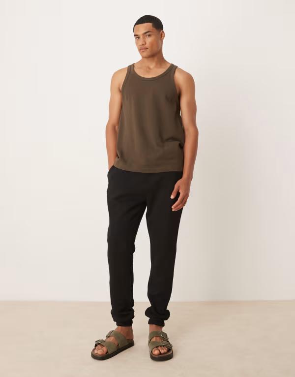 エイソス メンズ ボトムス カジュアルパンツ パンツ スウェットパンツ ASOS DESIGN essential slim sweatpants Black ブラック 10,860円