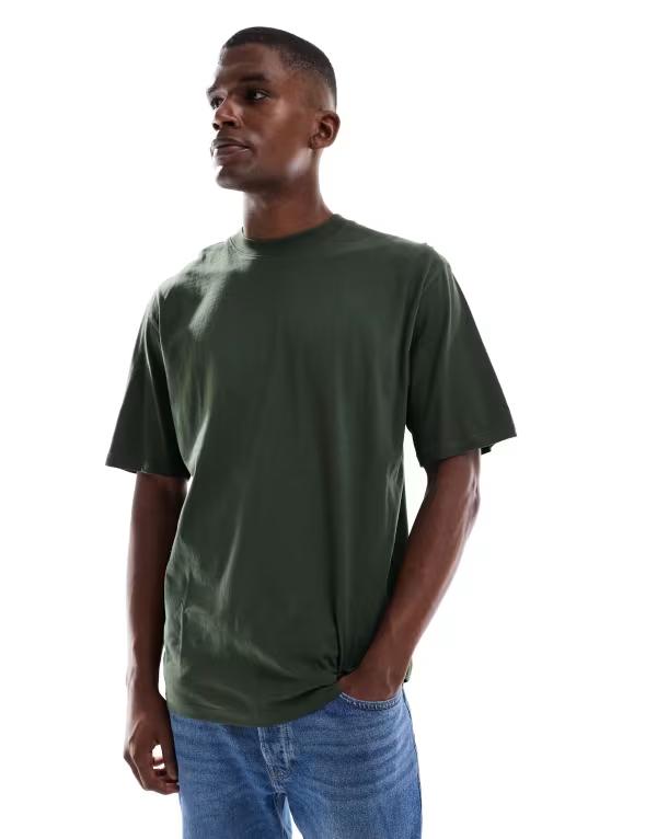 ジャック アンド ジョーンズ メンズ トップス Tシャツ Jack & Jones oversized T-shirt Duffel Bag グリーン