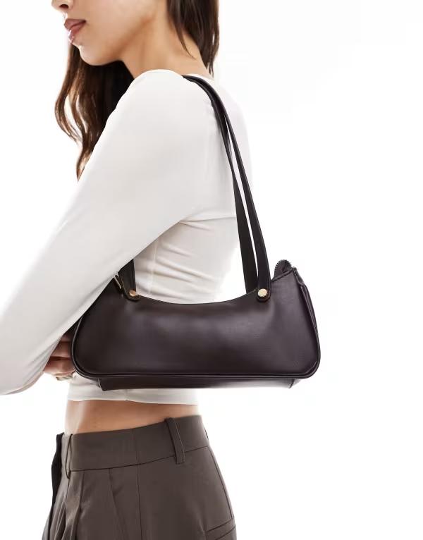 マイアクセサリーズ レディース バッグ ショルダーバッグ My Accessories shoulder bag in dark Burgundy バーガンディ