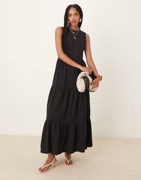 ノーバディーズ チャイルド レディース トップス ワンピース ミディワンピース ミディ Nobody's Child Astrid midi dress Black ブラック