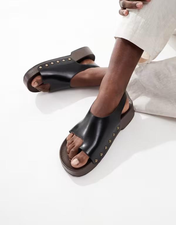 グラマラス レディース シューズ サンダル Glamorous clog sandals Black ブラック