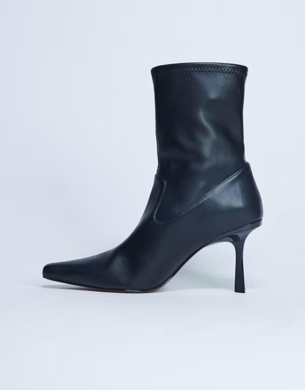 トップショップ レディース シューズ ブーツ・レインブーツ Topshop Noah pointed toe boots Black ブラック