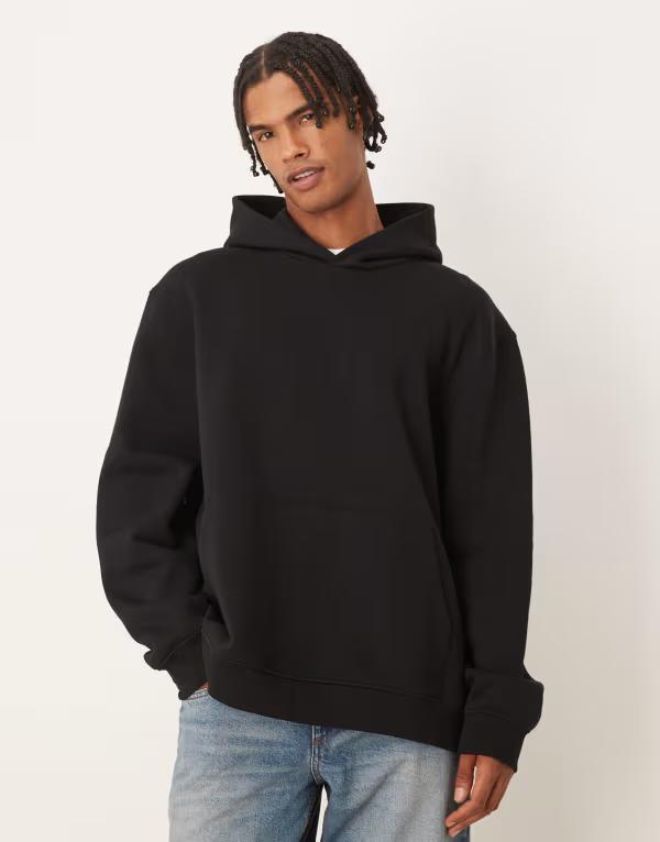 エイソス メンズ アウター パーカー・スウェット パーカー ASOS DESIGN essential hoodie Black ブラック