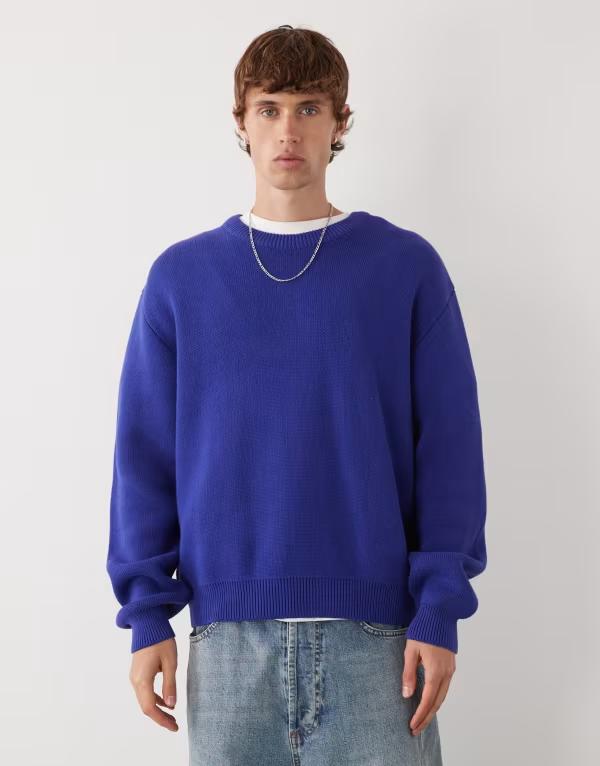 ウィークデイ メンズ アウター ニット・セーター セーター Weekday sweater - exclusive to ASOS Blue ブルー