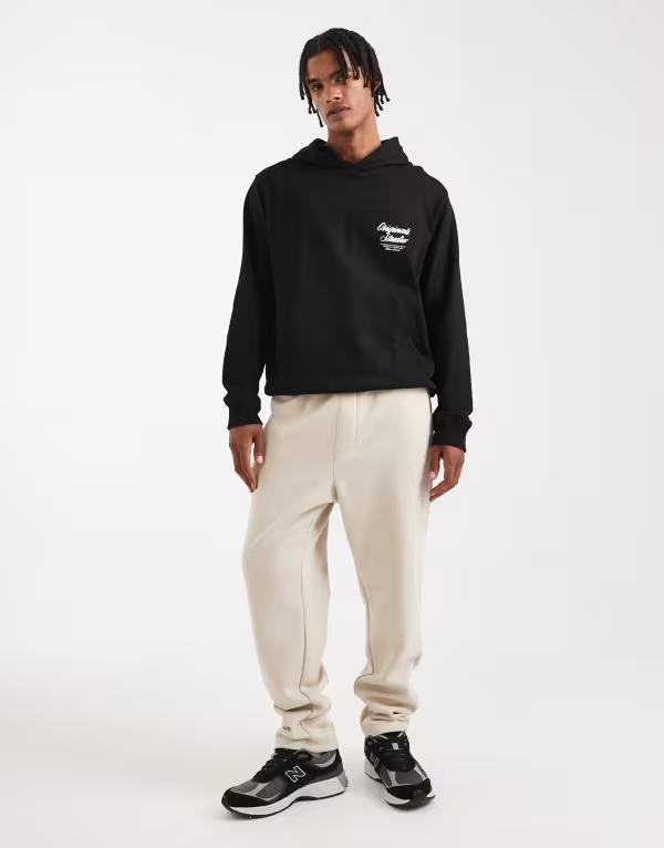 ジャック アンド ジョーンズ メンズ ボトムス カジュアルパンツ パンツ スウェットパンツ Jack & Jones loose fit sweatpants Moonbeam ベージュ