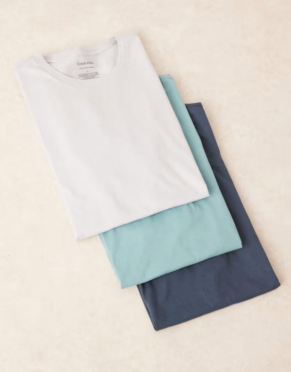 カルバンクライン メンズ トップス Tシャツ Calvin Klein 3-pack short sleeve T-shirts/gray/blue Multi マルチカラー