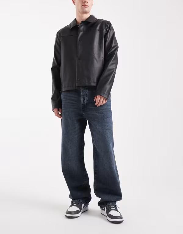 オンリーアンドサンズ メンズ ボトムス ジーンズズボン下 デニム ONLY \u0026 SONS Fade loose fit jeans Blue Black Denim 黒いこと メンズファッション-ズボン・パンツ