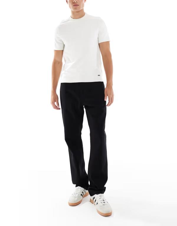 オンリーアンドサンズ メンズ ボトムス デニムパンツ ジーンズ ONLY & SONS Edge straight fit jeans in stay Black Denim ブラック 18,346円