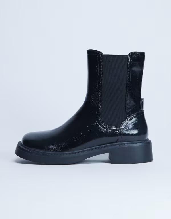 トップショップ レディース シューズ ブーツ・レインブーツ チェルシー アンクル ブーツ Topshop Lottie chelsea ankle boots Black ブラック